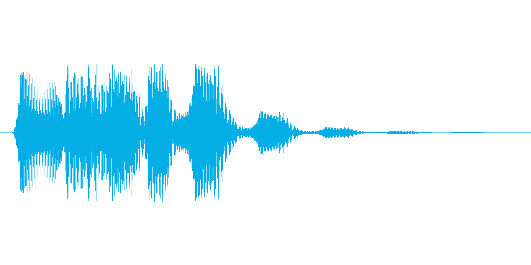 ファミコン風効果音 決定音系です 31の再生済みの波形