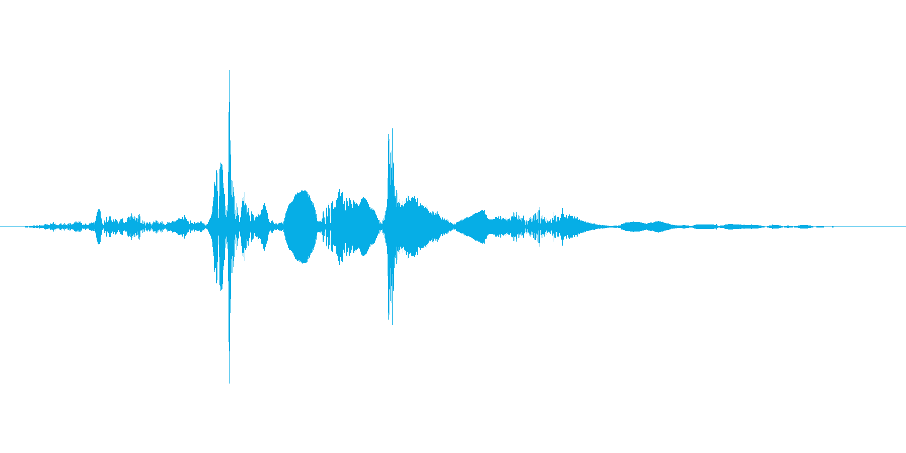 ペラッ(本をめくる音)の再生済みの波形