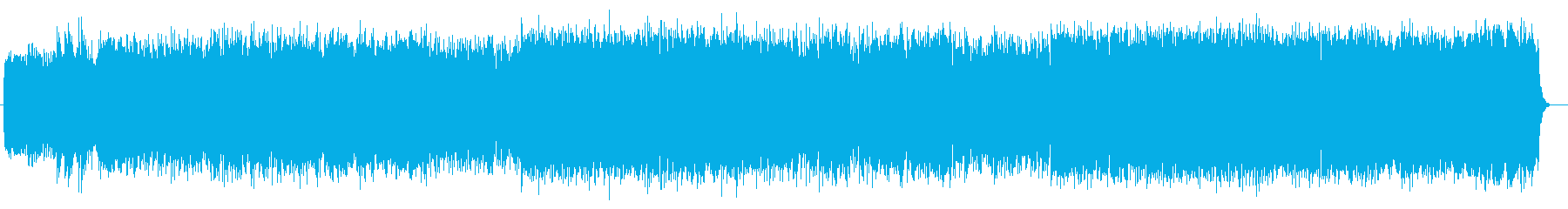 かっこいい海外を感じるギターロックの曲の再生済みの波形