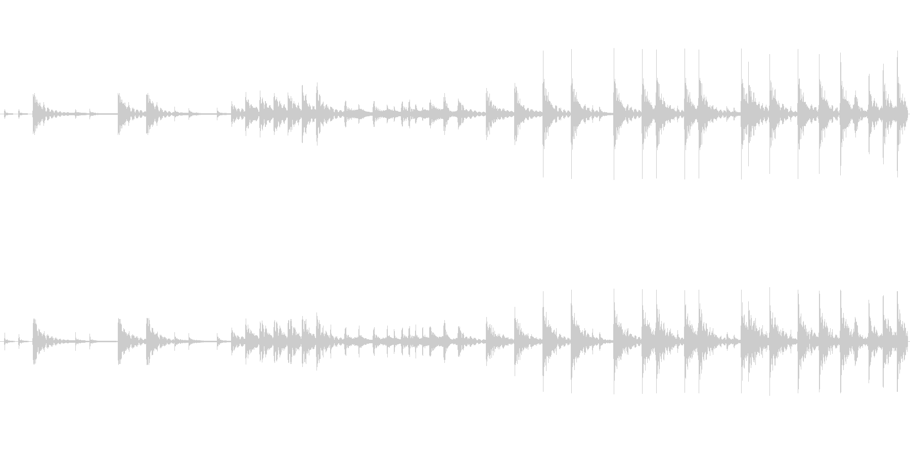 和太鼓のみのリバーブなしのループ音源バ…の未再生の波形