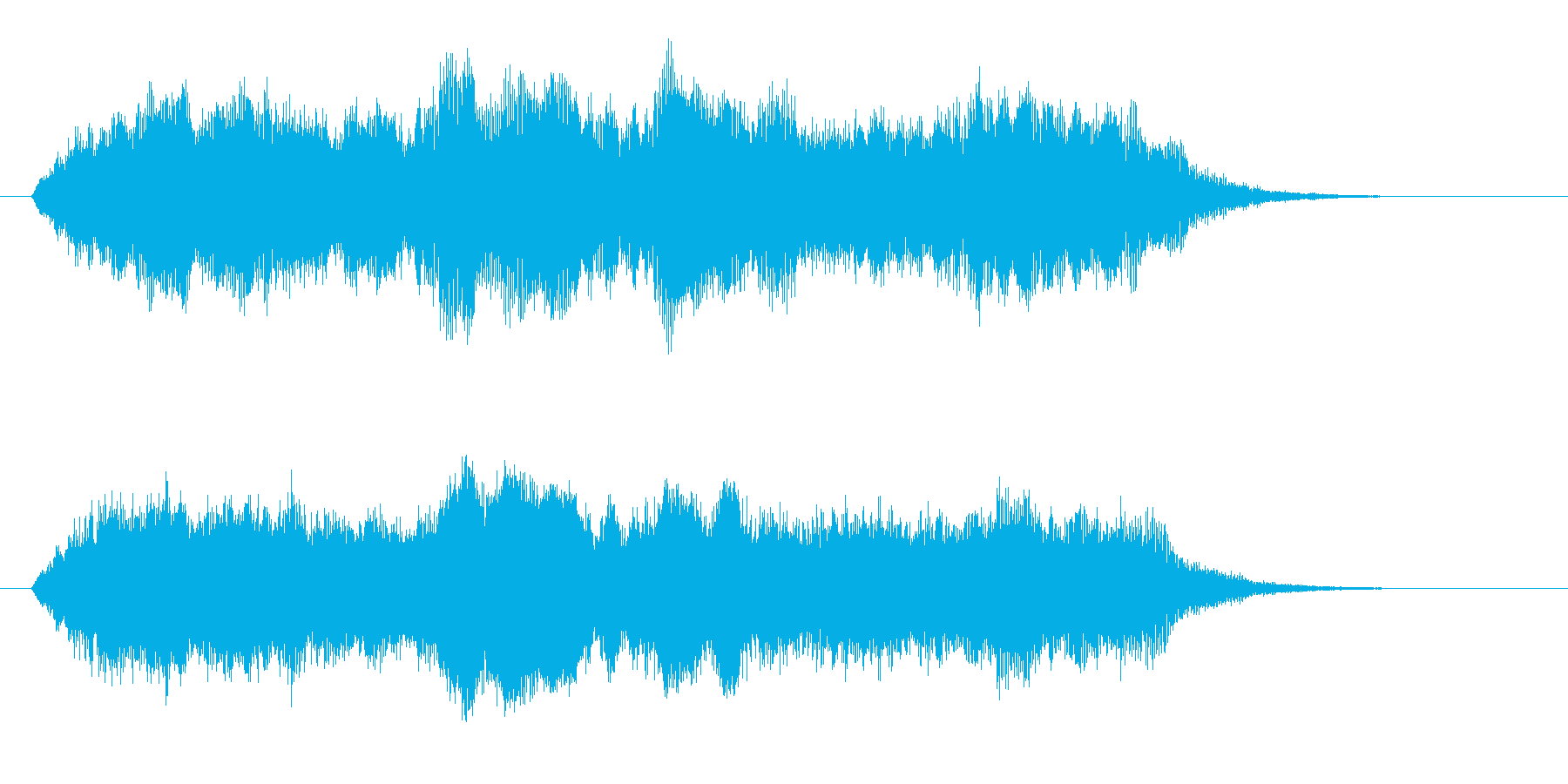 壮大でキレイなリラクゼーション音楽の再生済みの波形