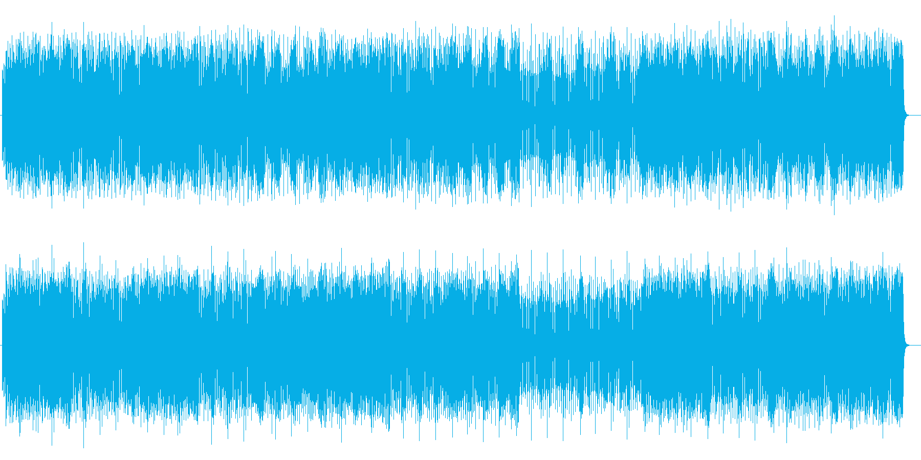 ポップで明るいミュージックの再生済みの波形