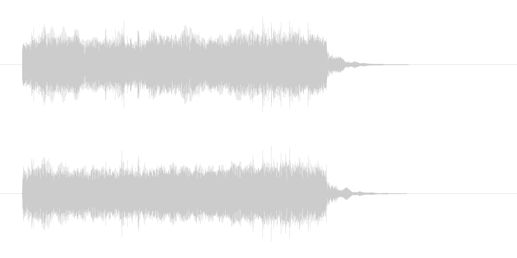 ギターとドラムの奏でる定番曲の未再生の波形