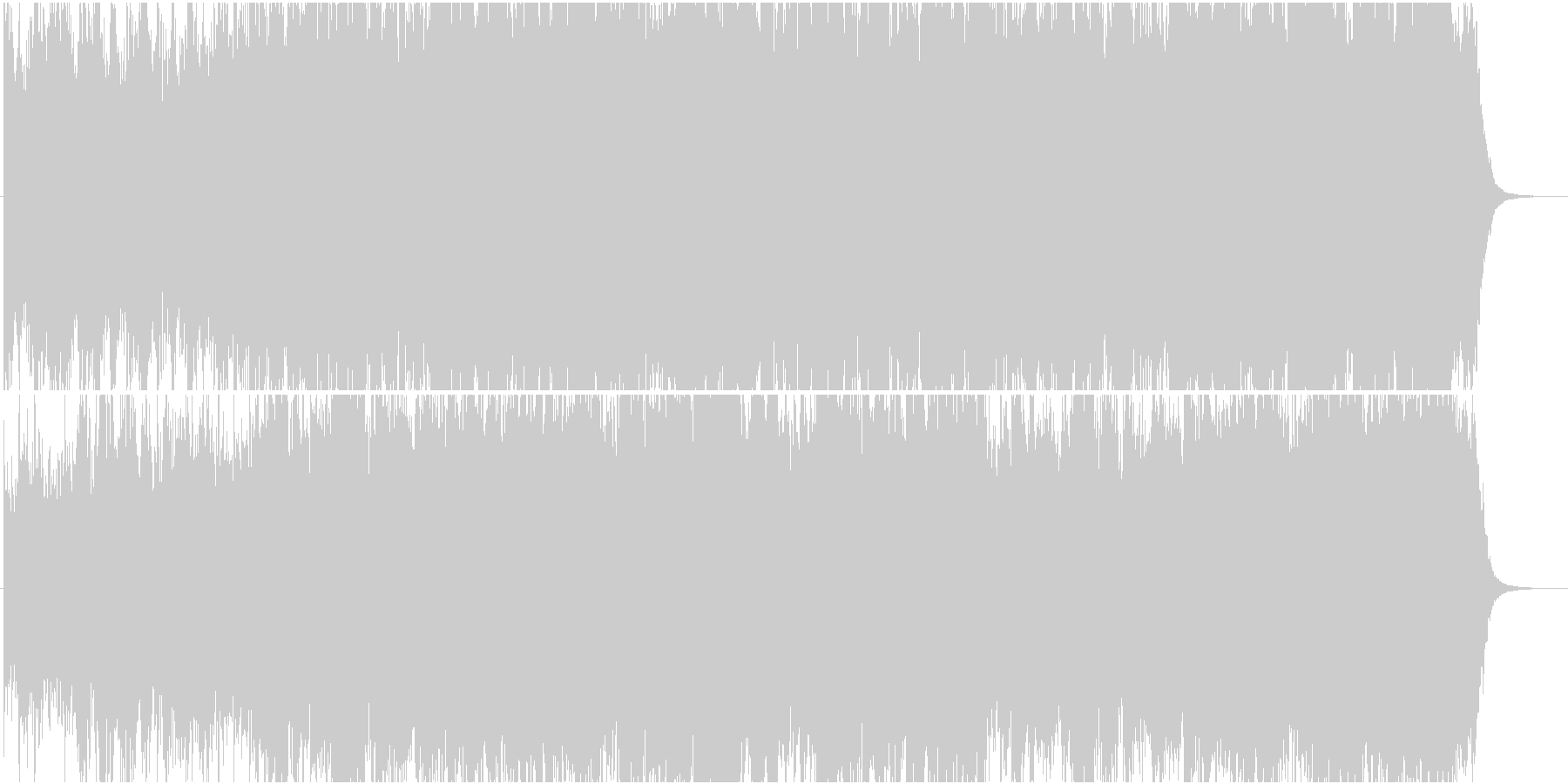 ドキュメンタリーなどの映像に(WAV)の未再生の波形