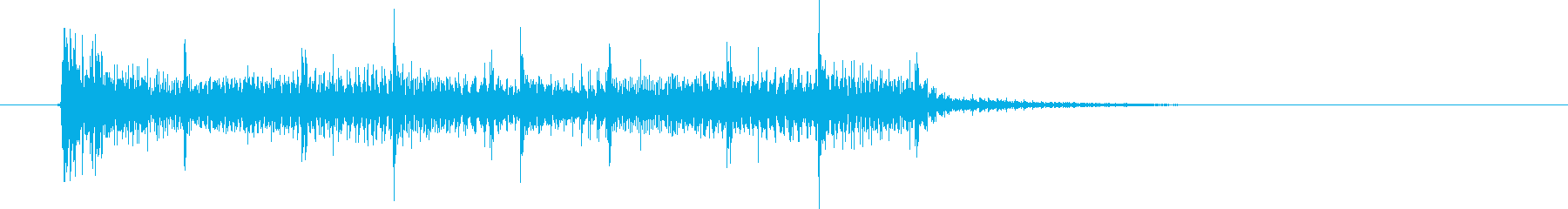 ゴーーン!コンコンココン!重低音と竹の音の再生済みの波形