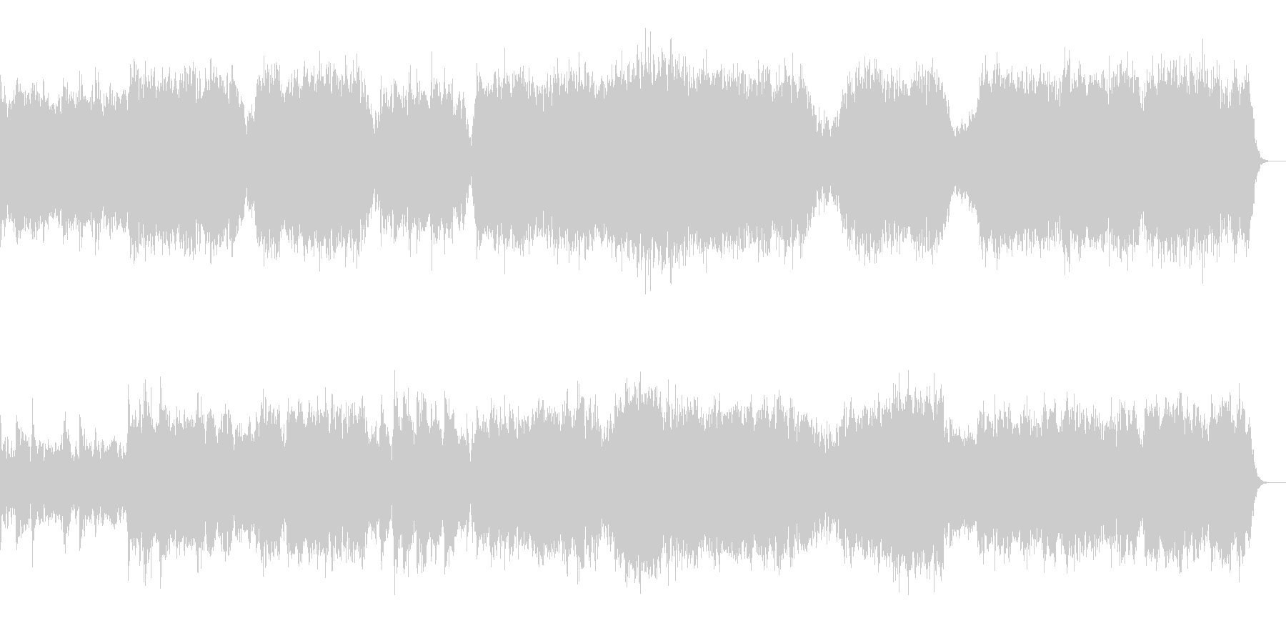 ブルックグリーン組曲より第二楽章エアーの未再生の波形