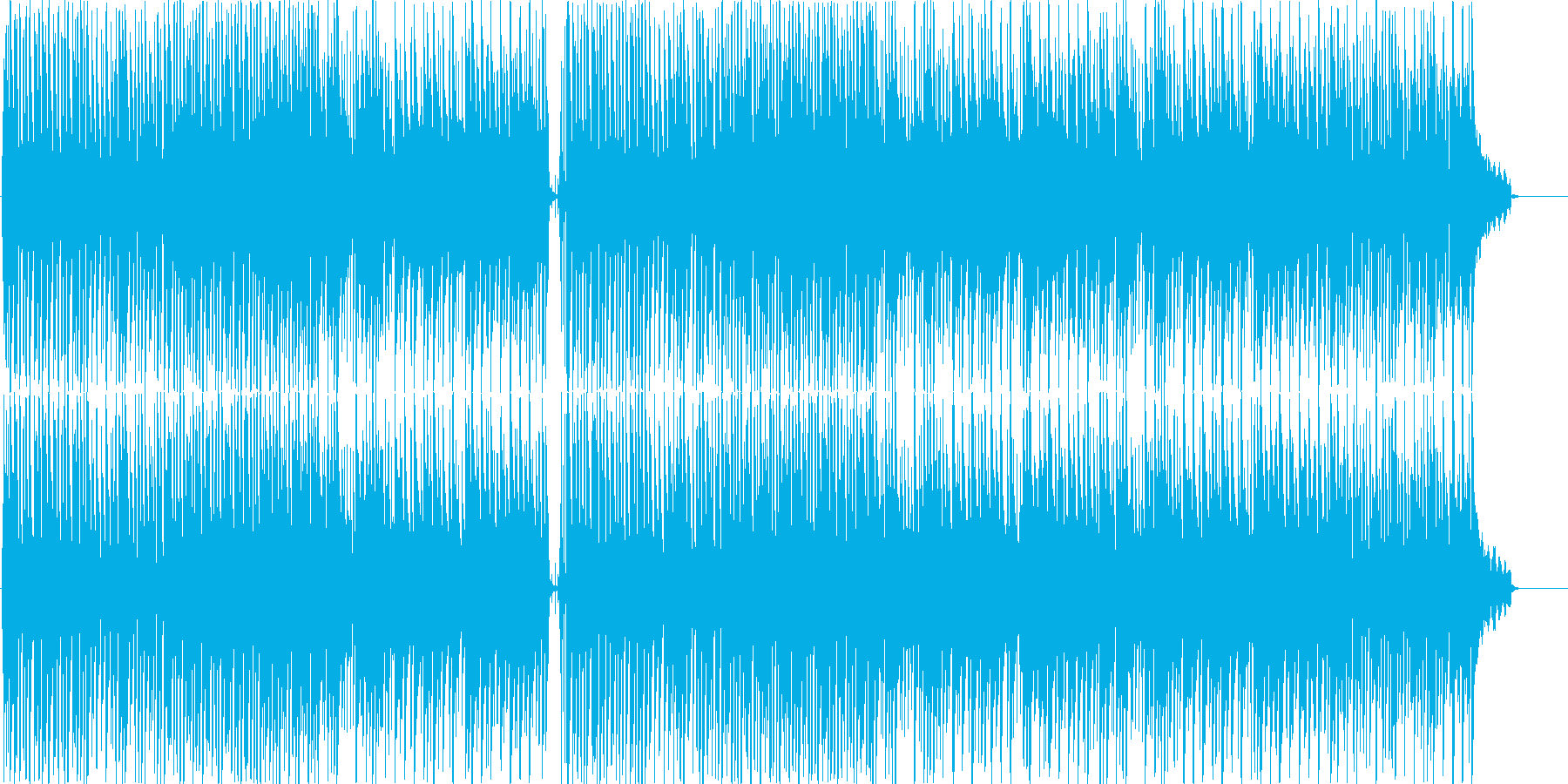 琴のほのぼのとした感じのゆっくりした曲調の再生済みの波形