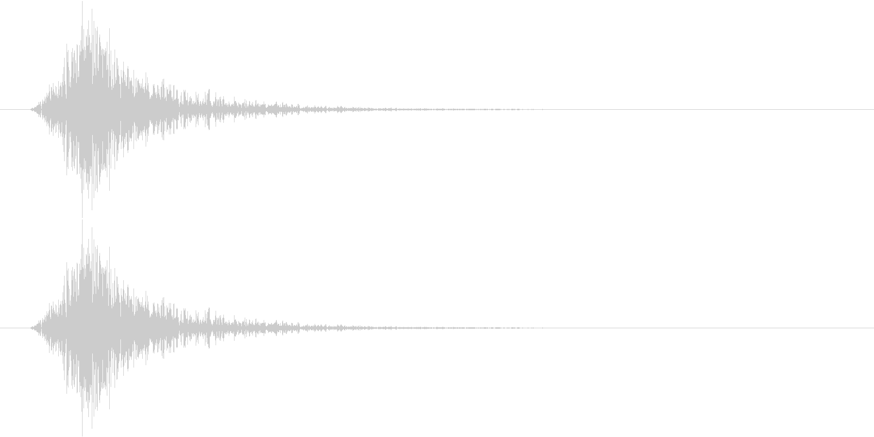 【SE】風切り音02(シュー 短め弱い)の未再生の波形