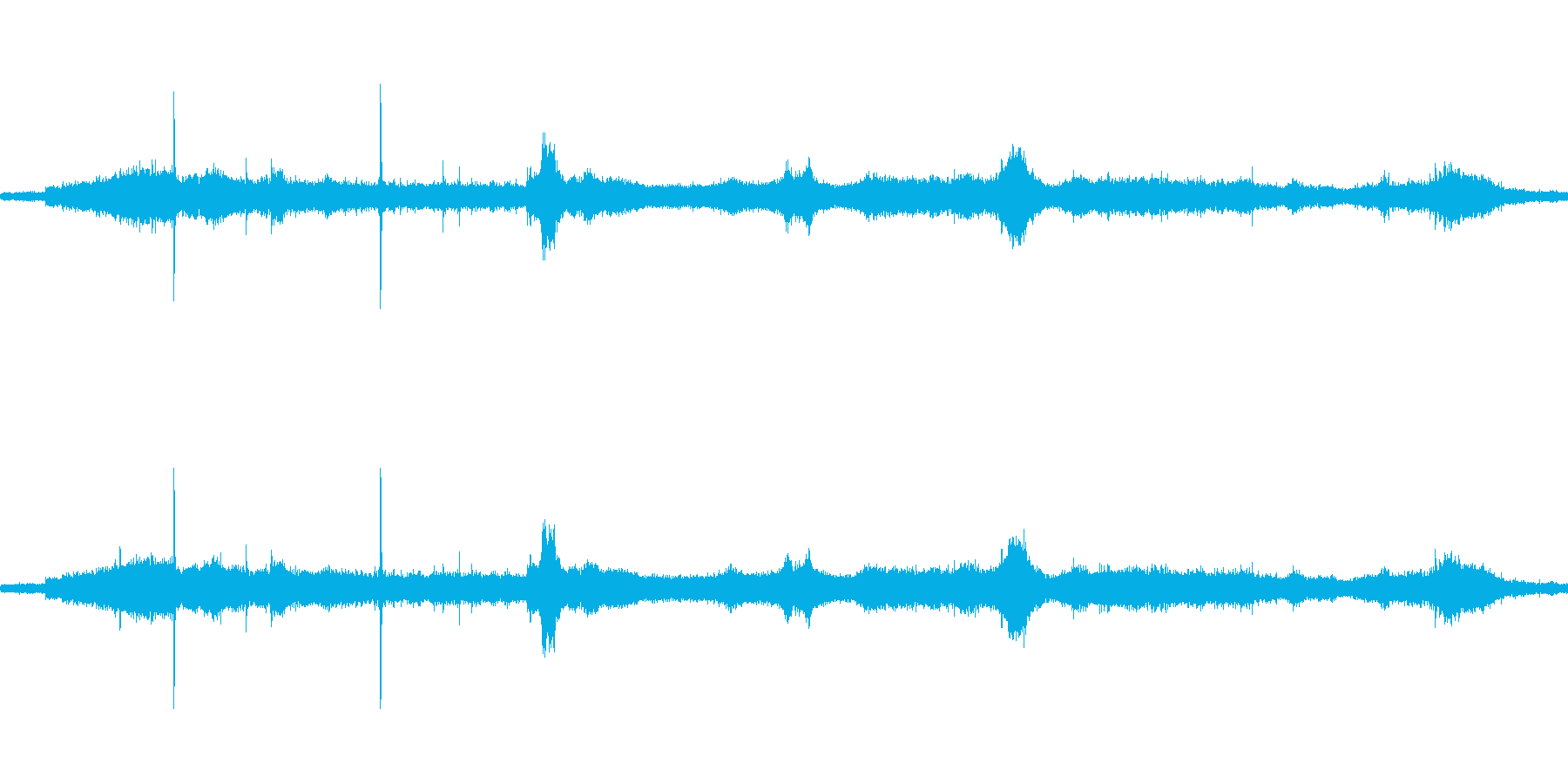 【生音】通行音 - 4 郵便配達バイク…の再生済みの波形