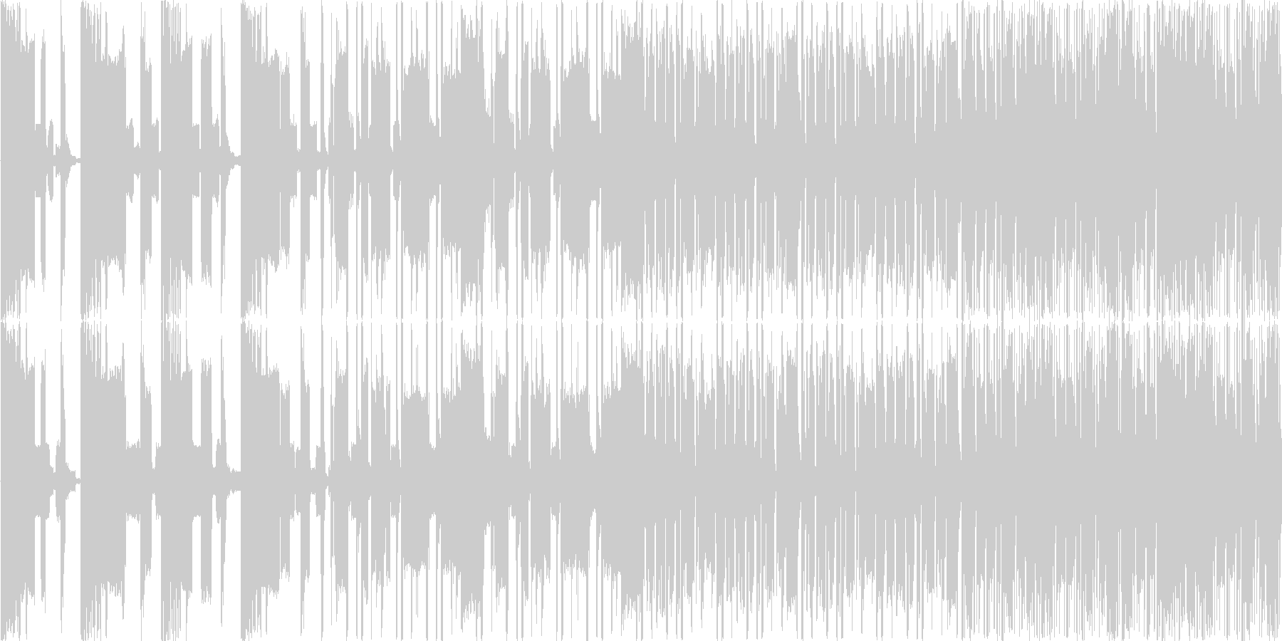 短い曲ですの未再生の波形