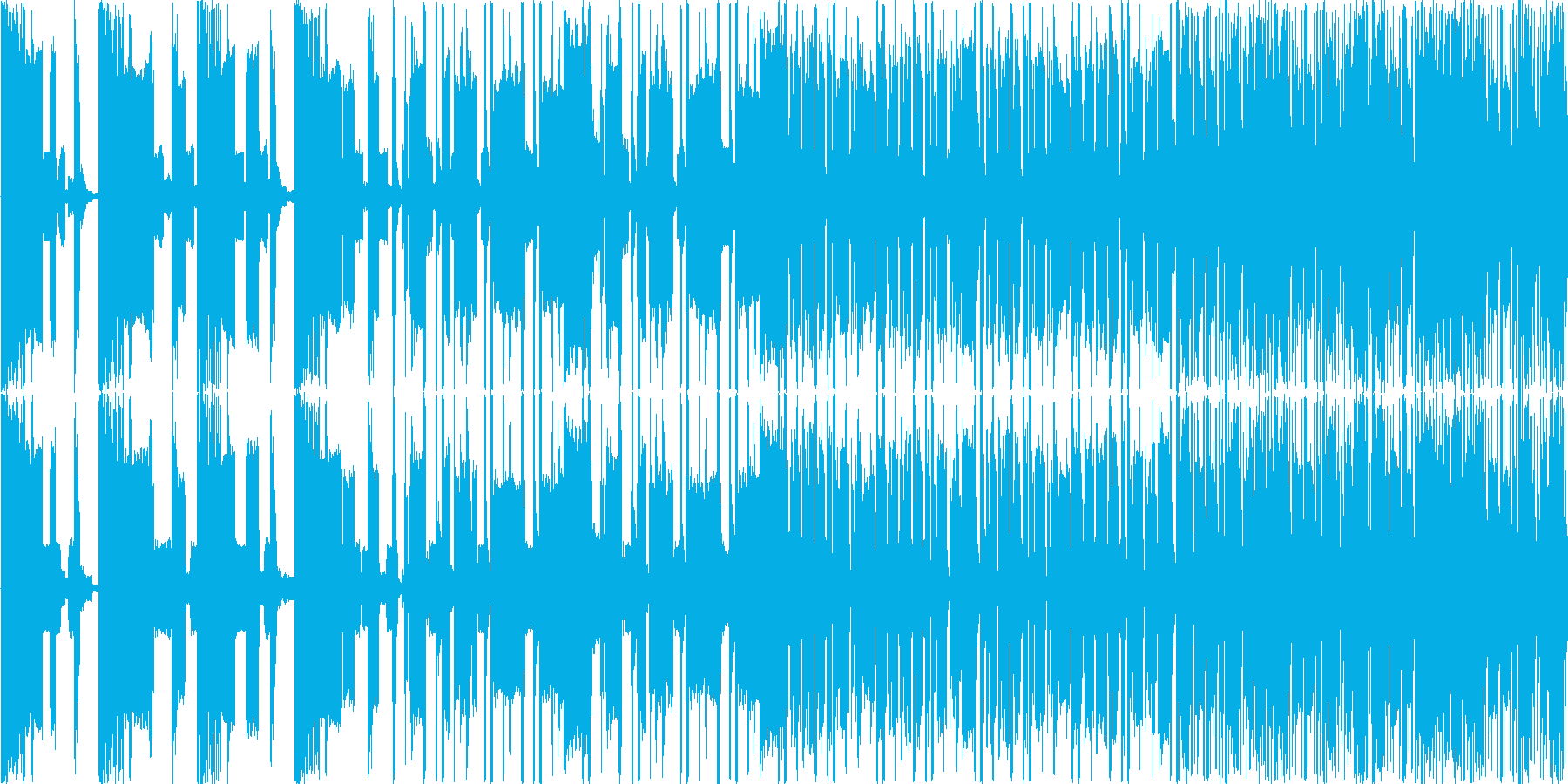 短い曲ですの再生済みの波形