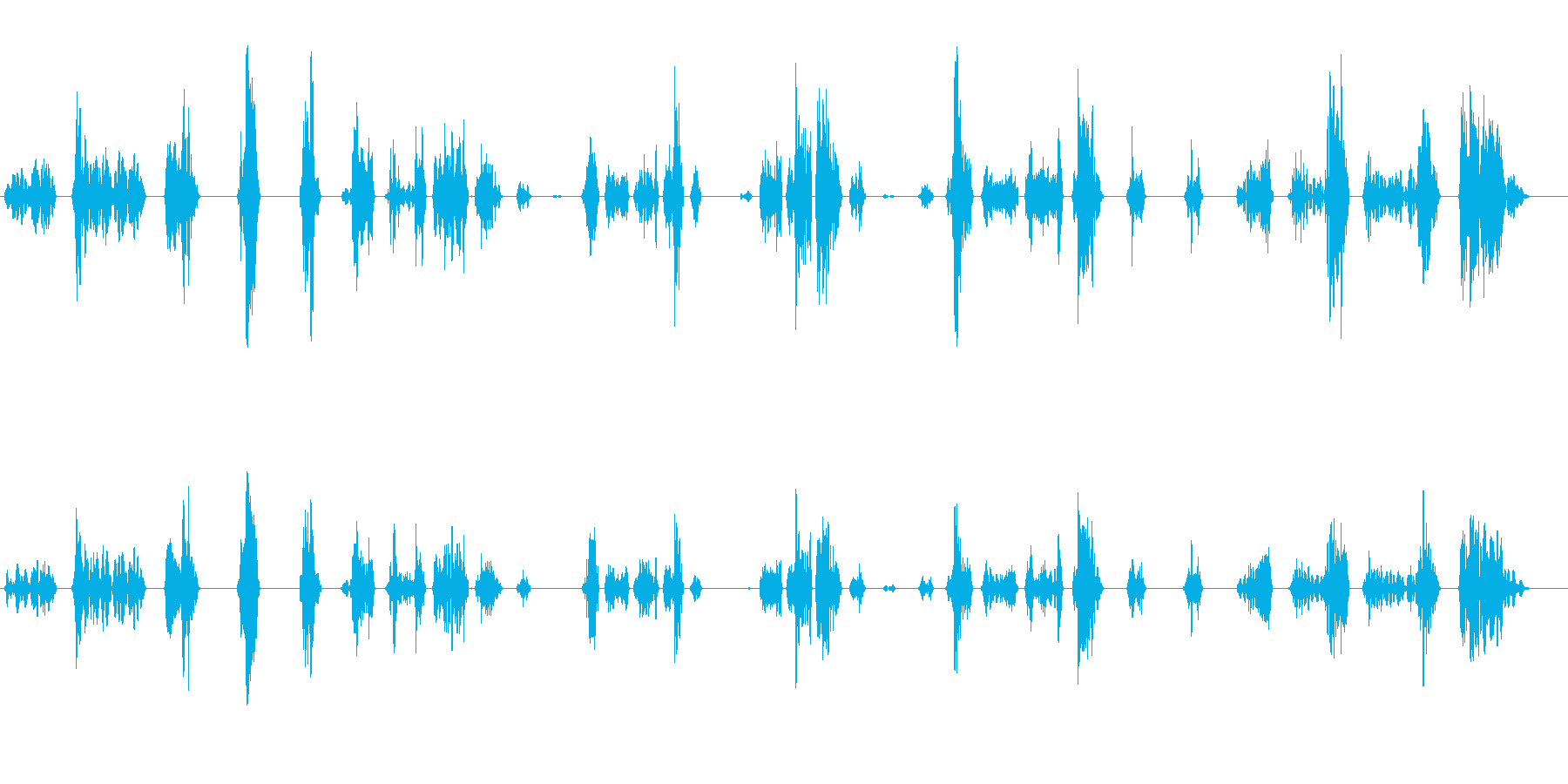 ゲームのスライムが動く時の音の再生済みの波形