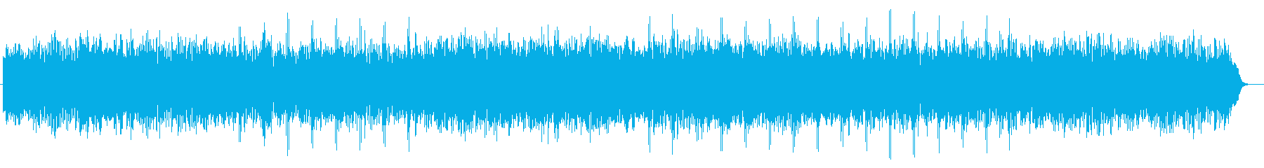 明るくやる気のでるストリングのあるBGMの再生済みの波形