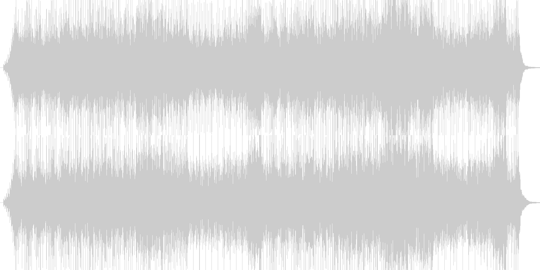 太鼓の重い音楽の未再生の波形