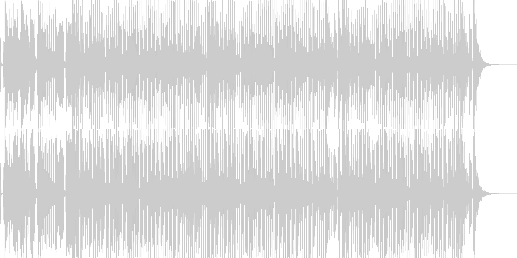 子供向けのわんぱくなマーチBGMの未再生の波形
