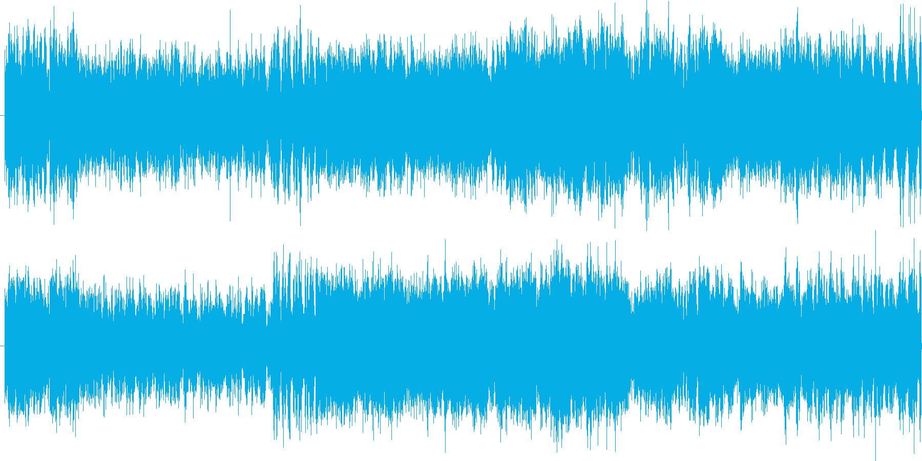オーケストラによる戦闘曲の再生済みの波形