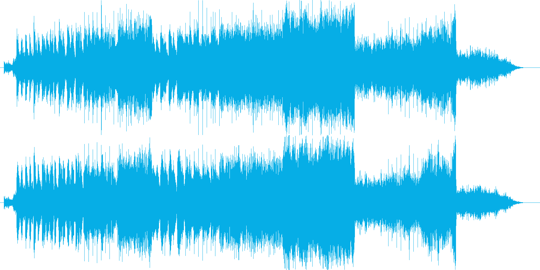雨のイメージを曲にしました。の再生済みの波形