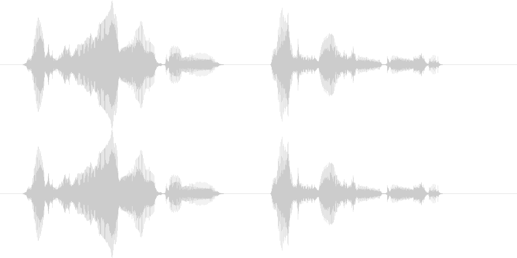 発信音のあとに、メッセージをどうぞ。の未再生の波形