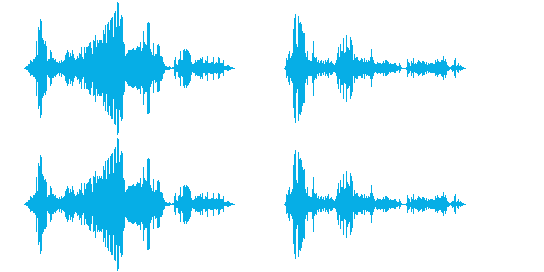 発信音のあとに、メッセージをどうぞ。の再生済みの波形