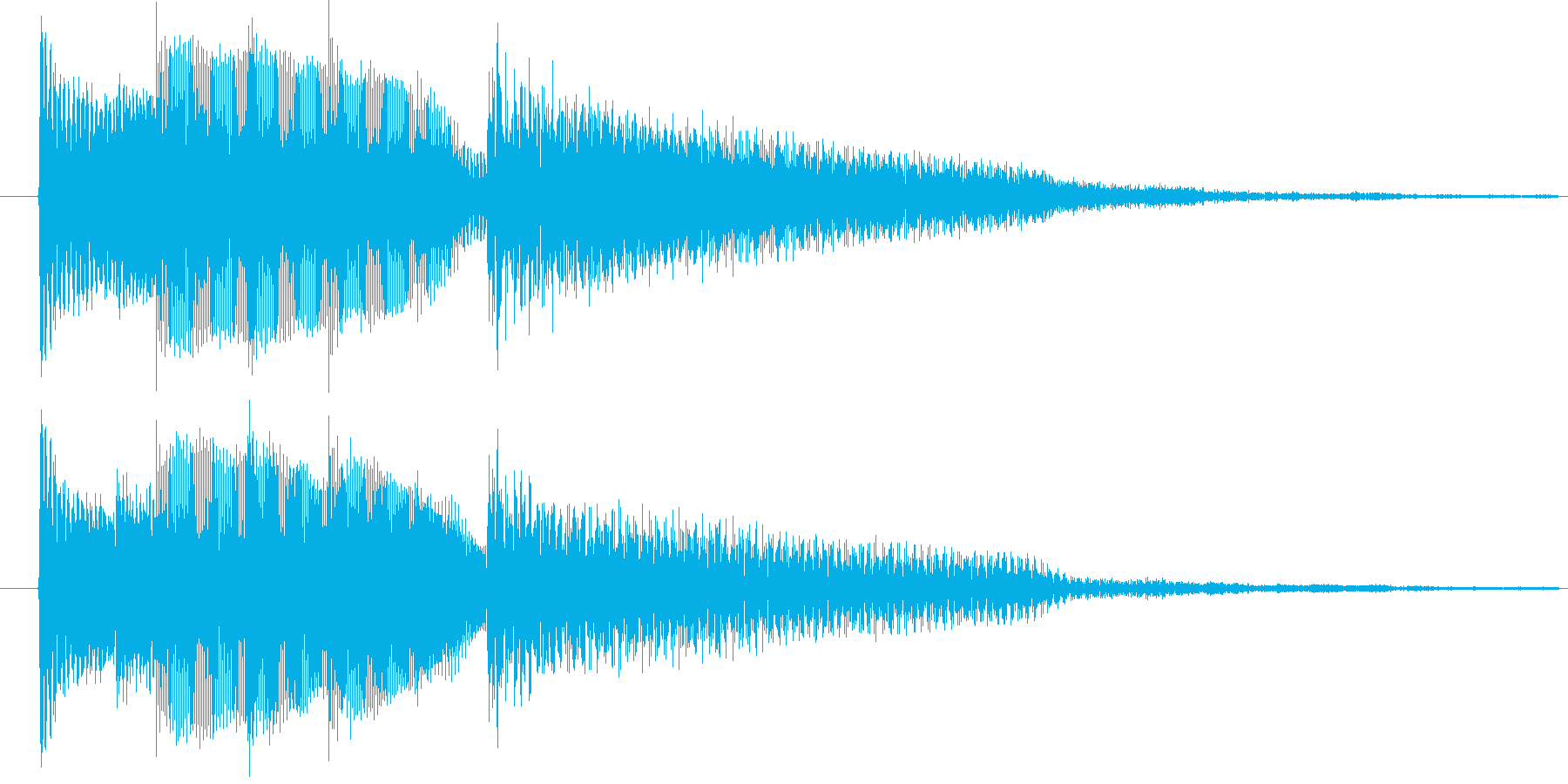 ギター転回音の再生済みの波形