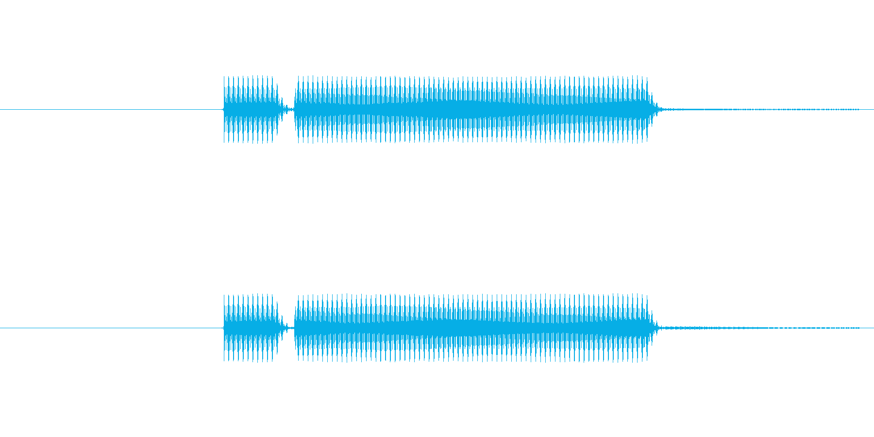 よくあるクイズでのブッブーってやつです。の再生済みの波形