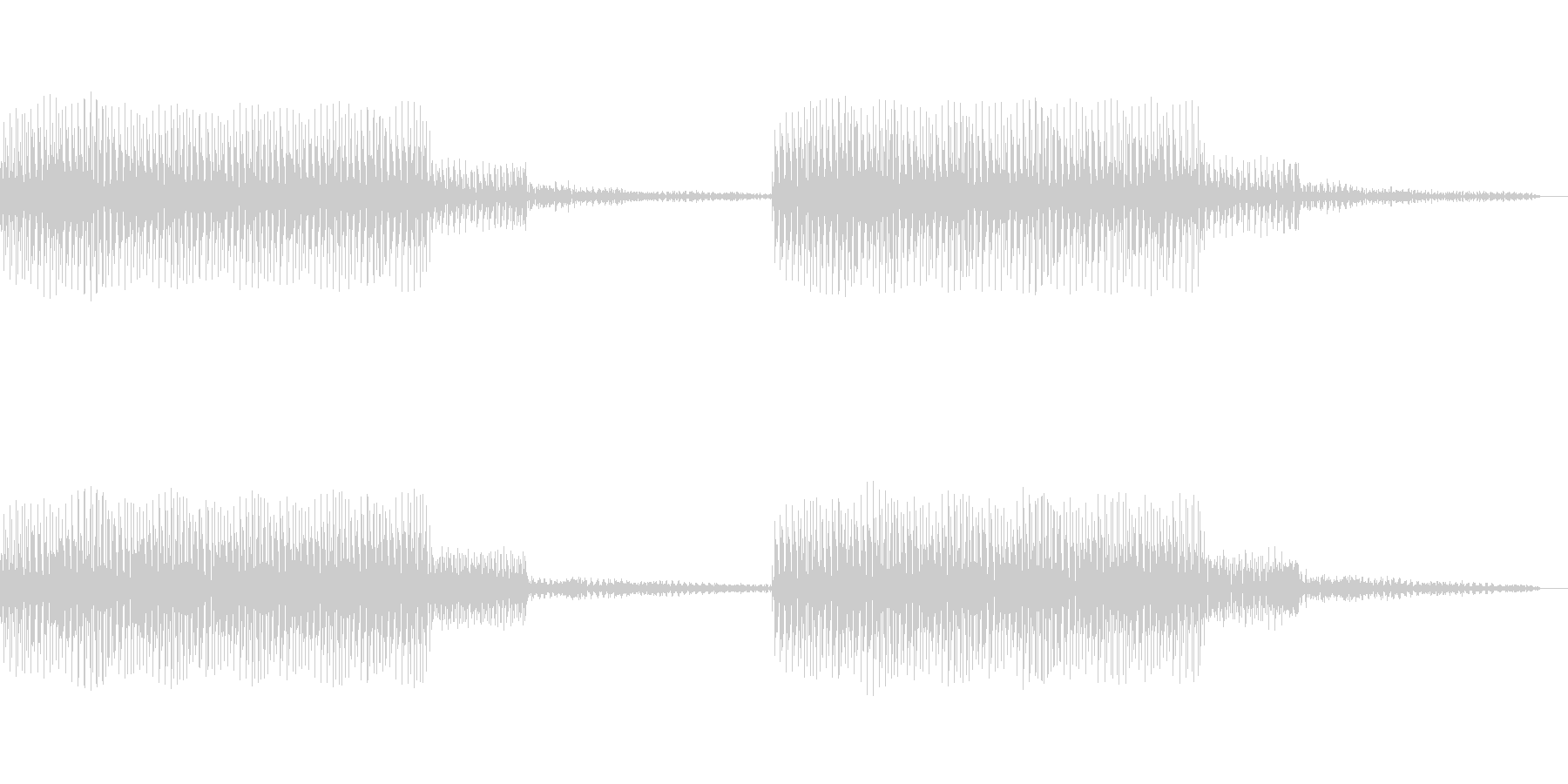 ブーブーというサイレンやアラームの音ですの未再生の波形