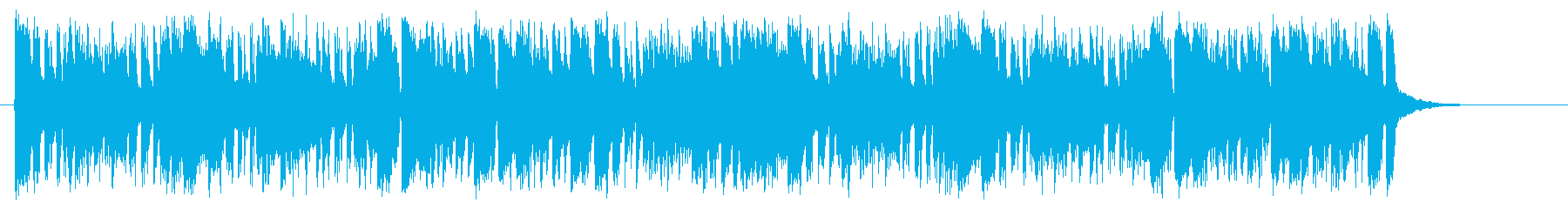 ボンゴがラテンのリズムを刻む陽気な曲の再生済みの波形