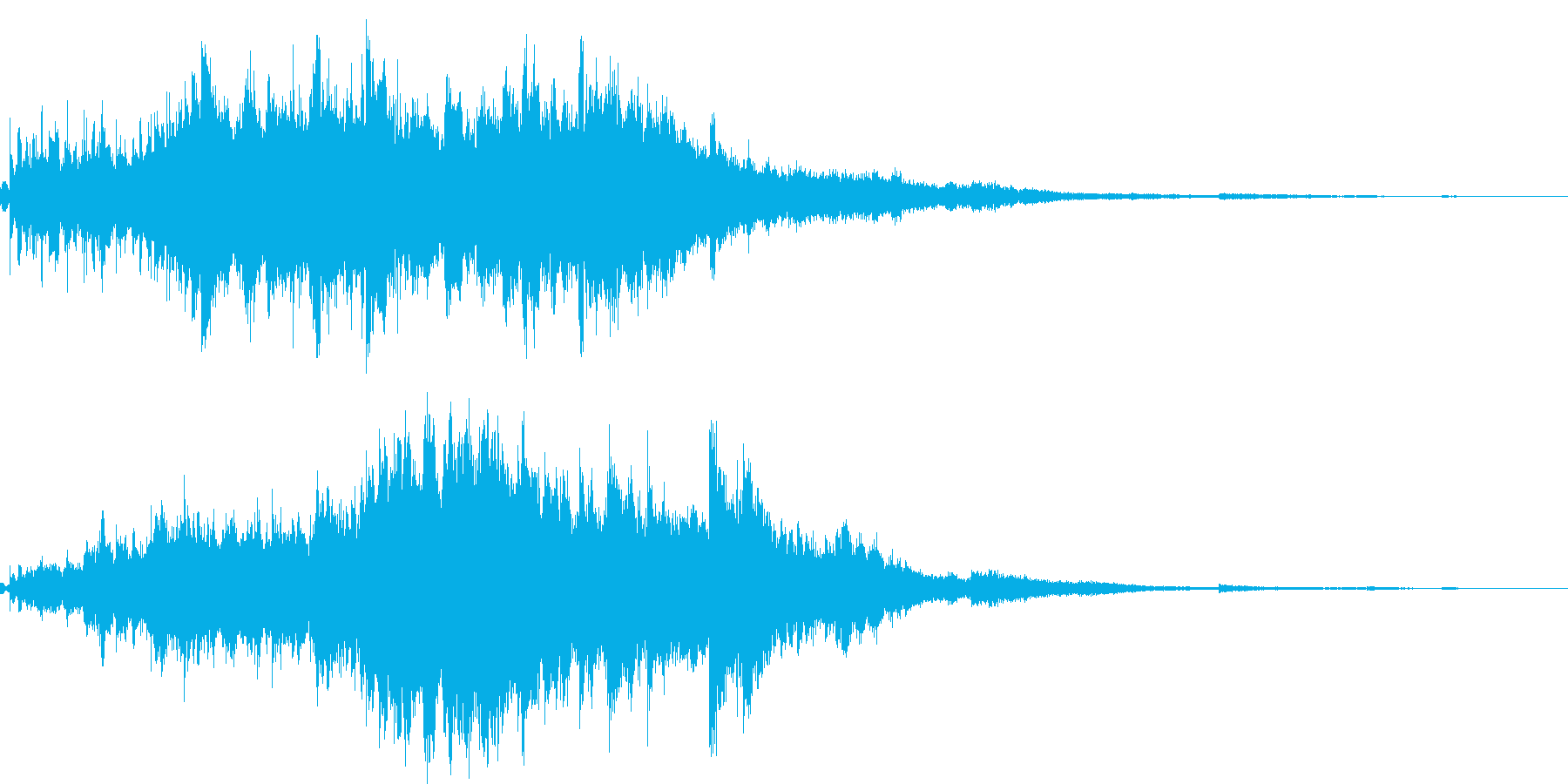 素敵な演出に綺麗なキラキラ音5(長め)の再生済みの波形