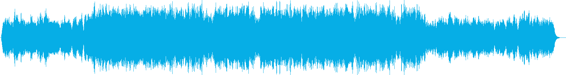 穏やかな光と風シンセサイザーヒーリング曲の再生済みの波形