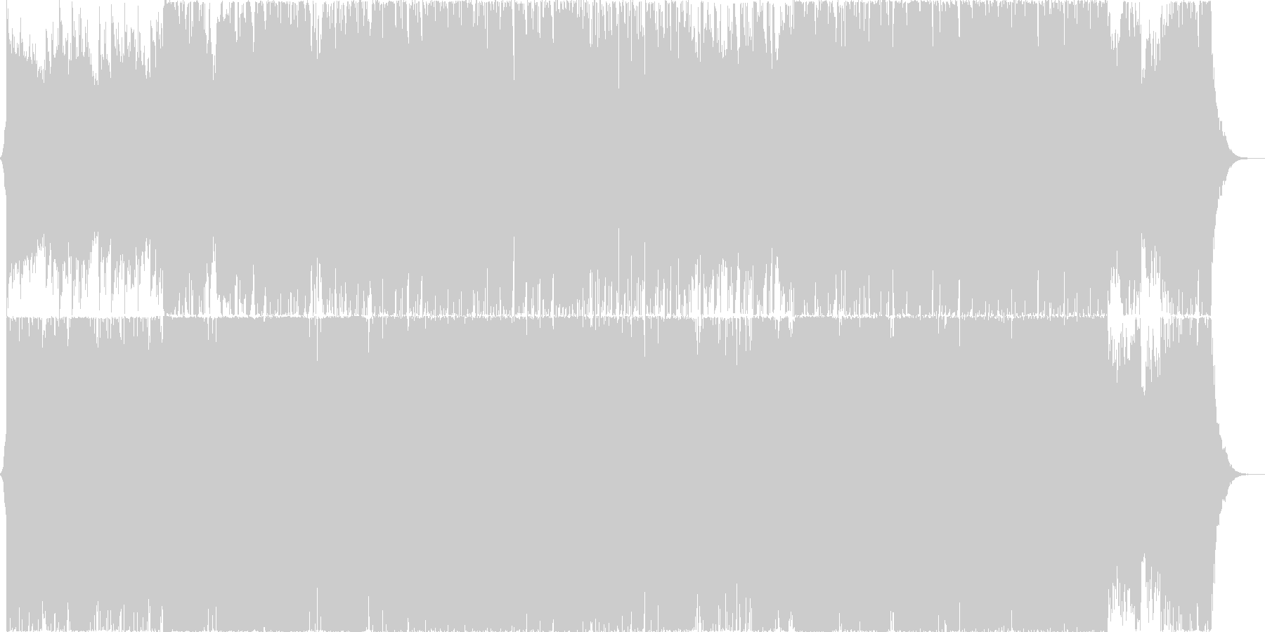 Xmasの雰囲気の未再生の波形
