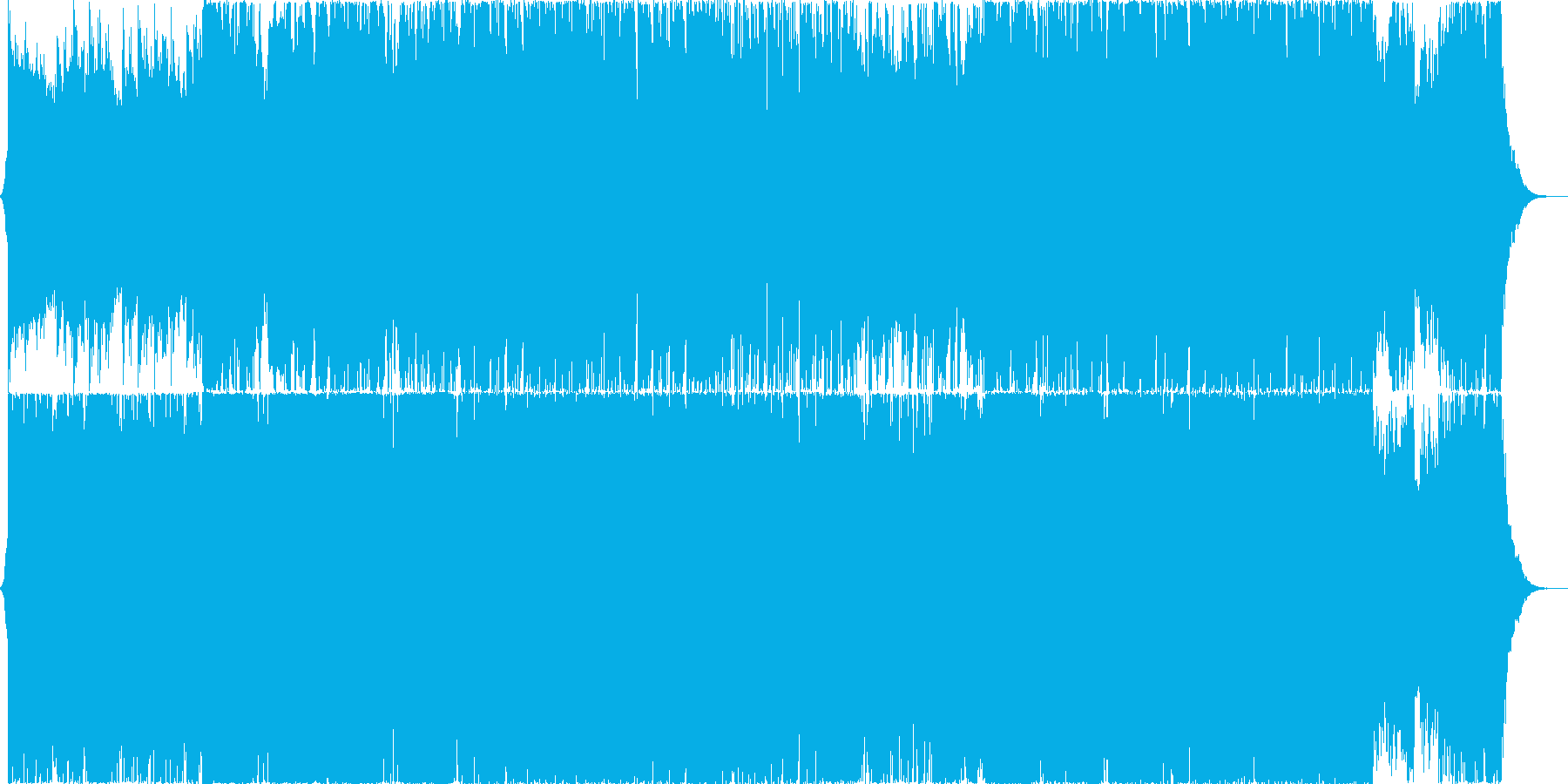 Xmasの雰囲気の再生済みの波形