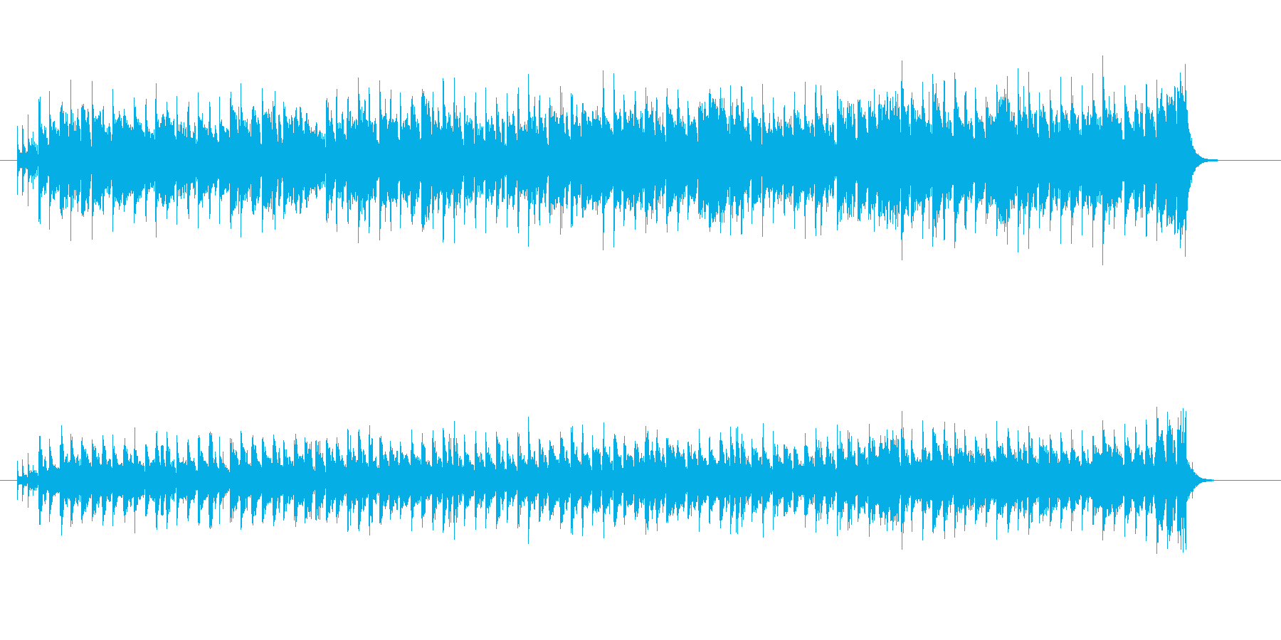 アニメ・ソング風行進曲の再生済みの波形