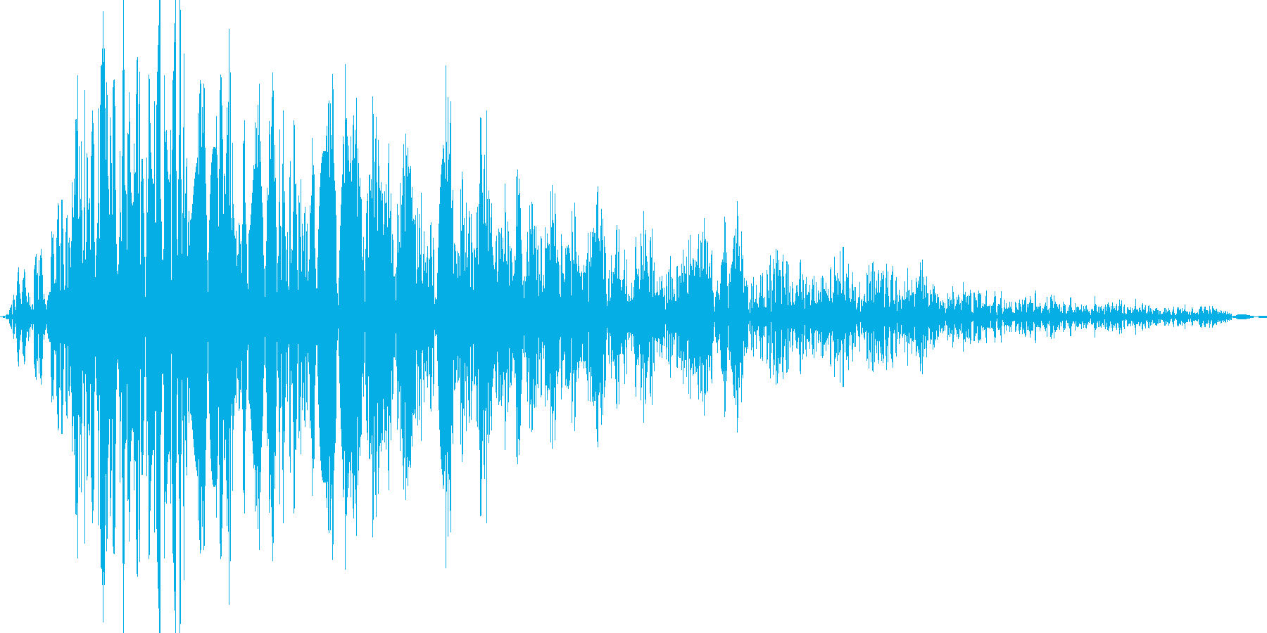 バシッ(打撃音)の再生済みの波形