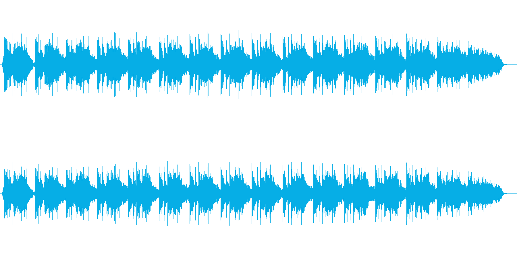 テンポの良い曲です。の再生済みの波形