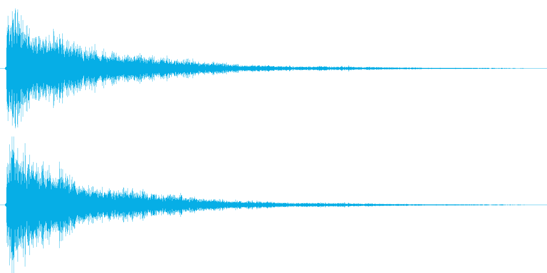 空間的な効果音です。の再生済みの波形