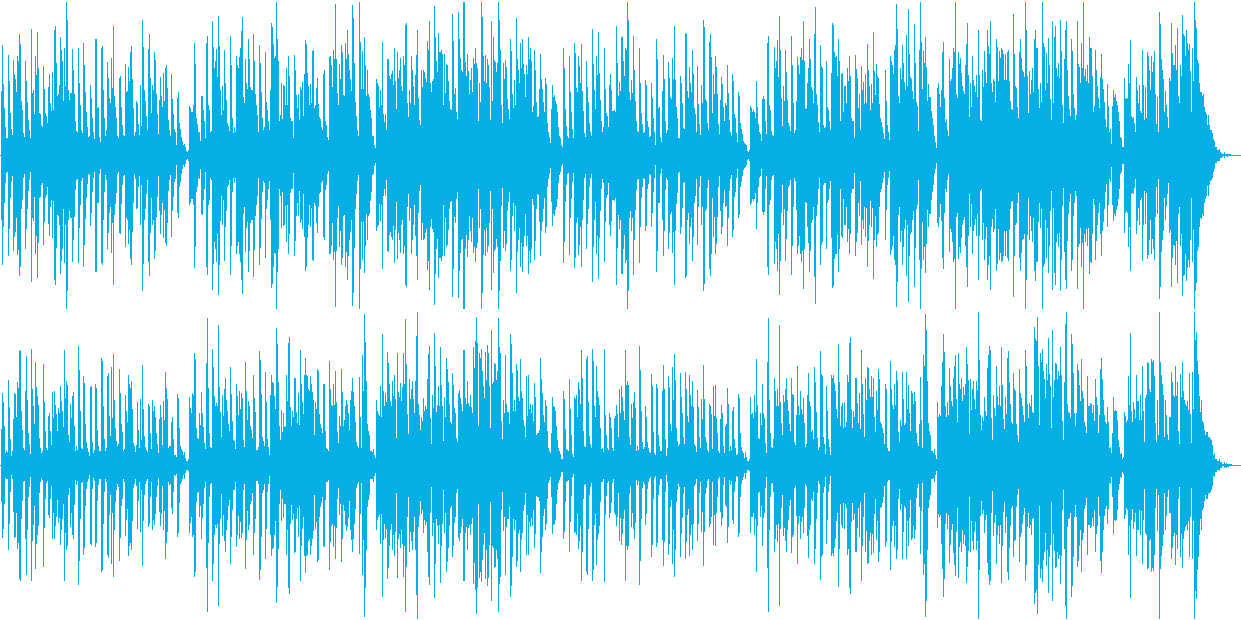 散歩をしている雰囲気のピアノ曲ですの再生済みの波形