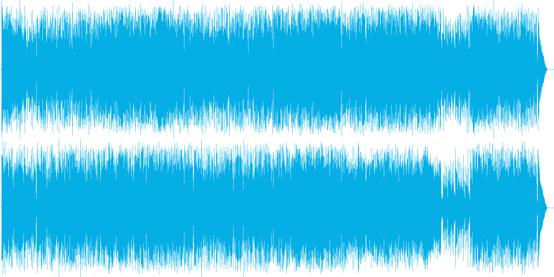 アコギを使用したほのぼのも怪しいBGMの再生済みの波形