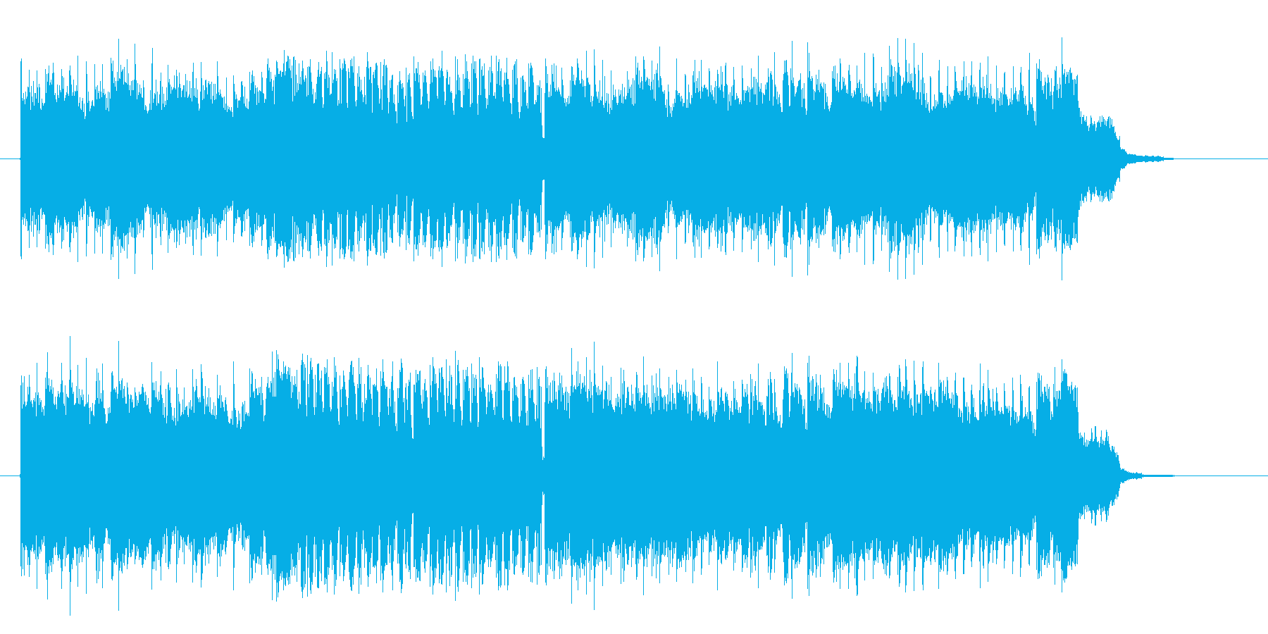 激しく勢いのあるギターによるロックの再生済みの波形
