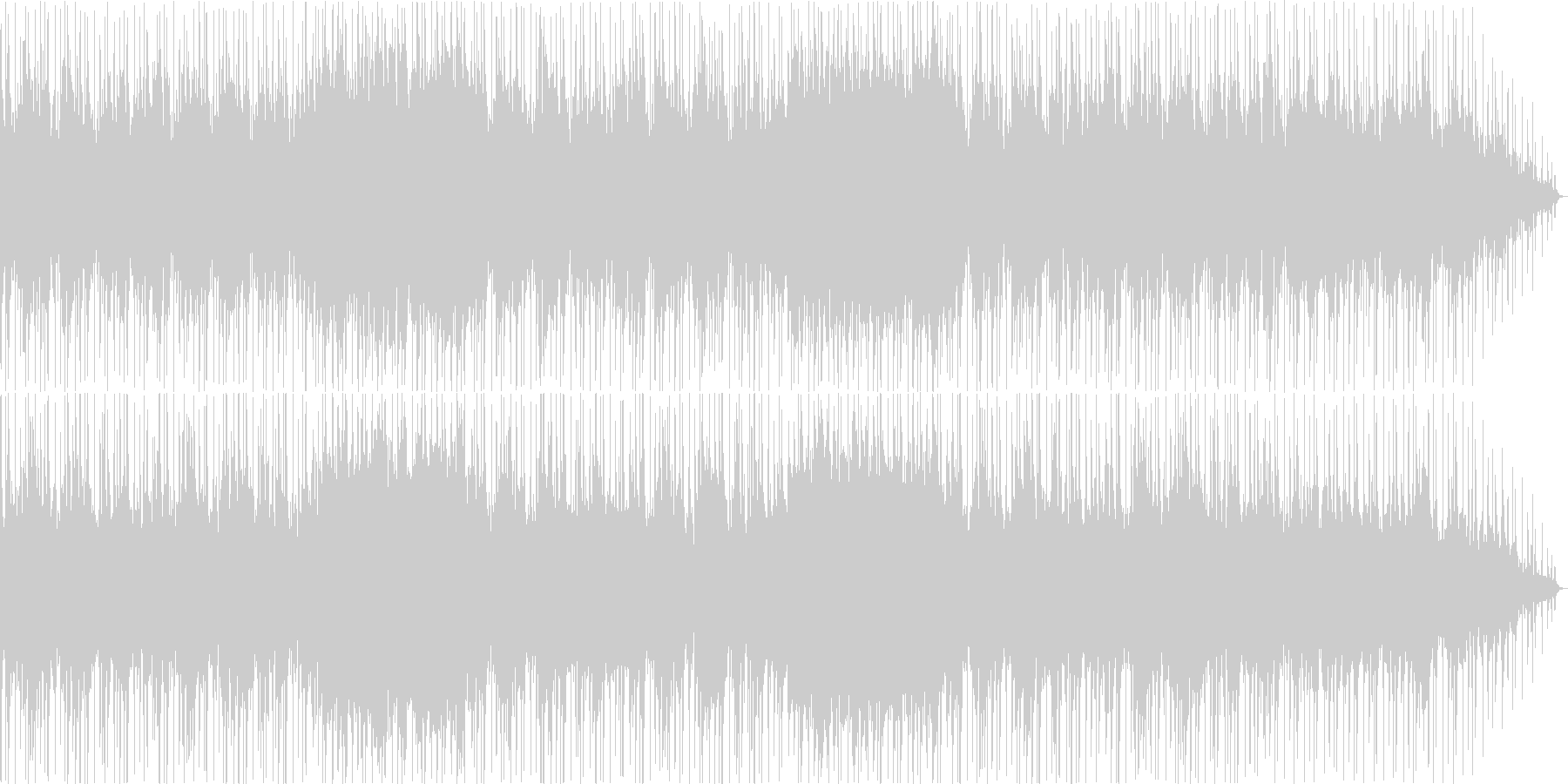 優しく可愛らしい音色のリラクゼーションの未再生の波形
