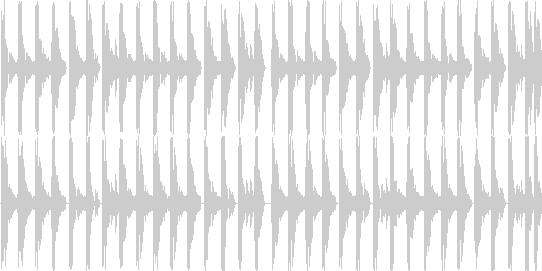 ハウスのリズムを基本にした楽曲です。の未再生の波形