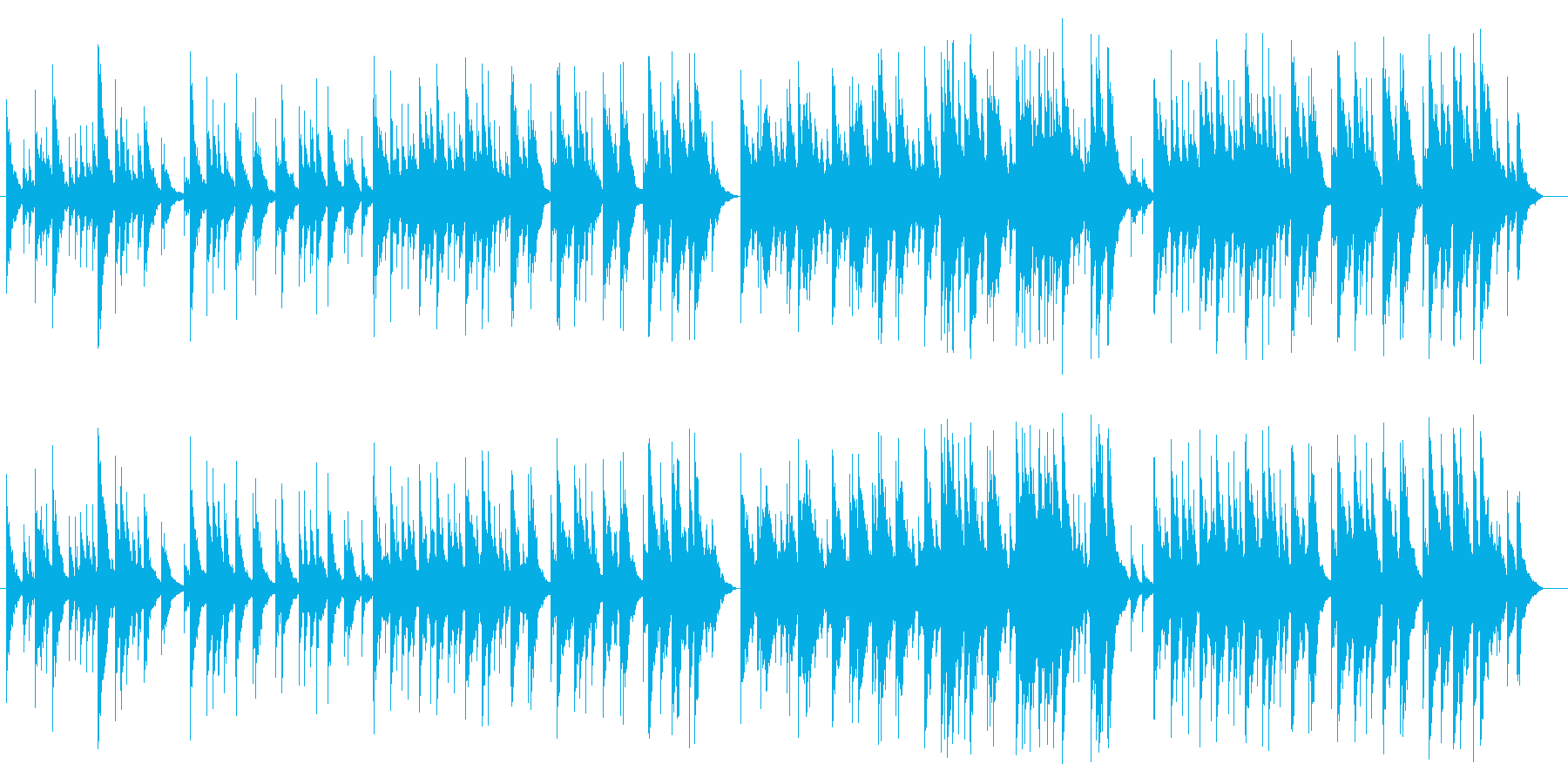 少女のイメージのかわいい曲の再生済みの波形