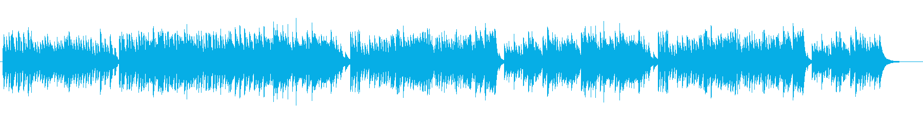 心が落ち着くかわいらしい音楽の再生済みの波形