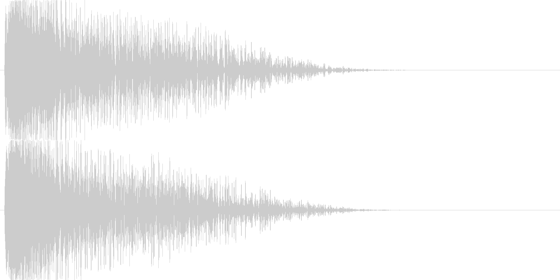 【SE】爆発音02(中)の未再生の波形