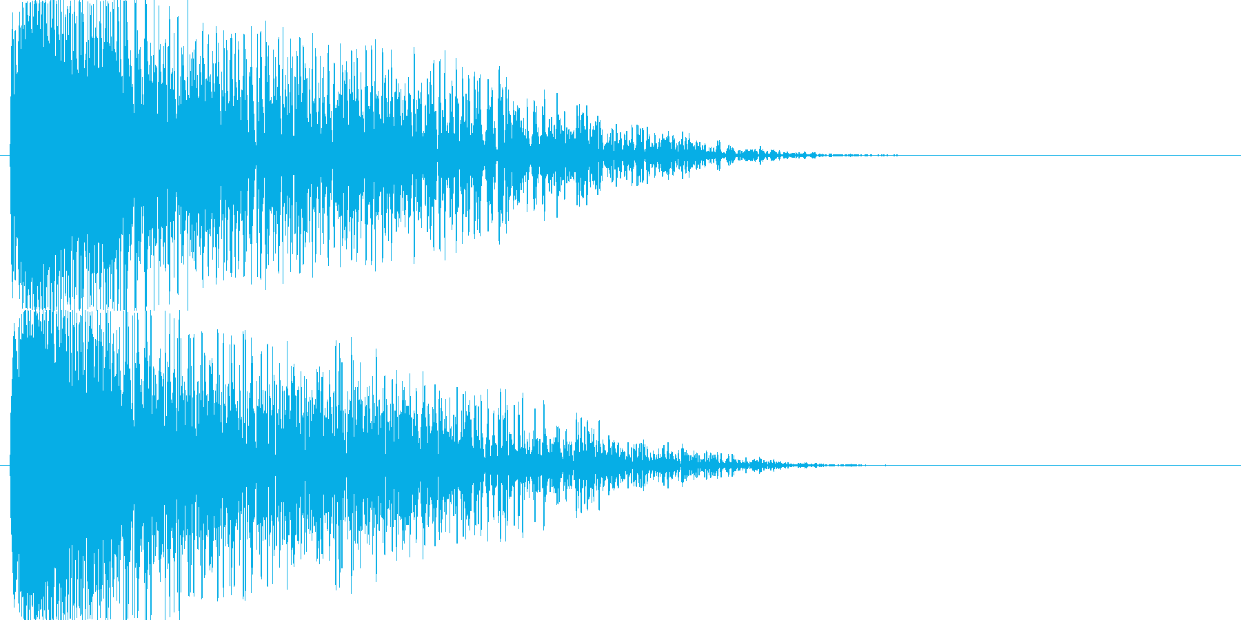 【SE】爆発音02(中)の再生済みの波形