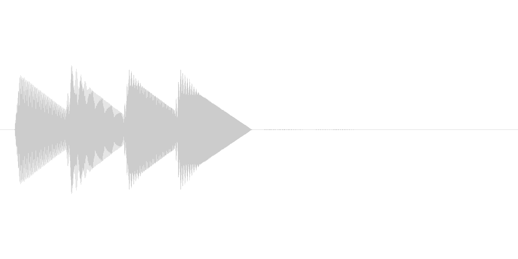8bitのシステム音ピロロロン↑の未再生の波形
