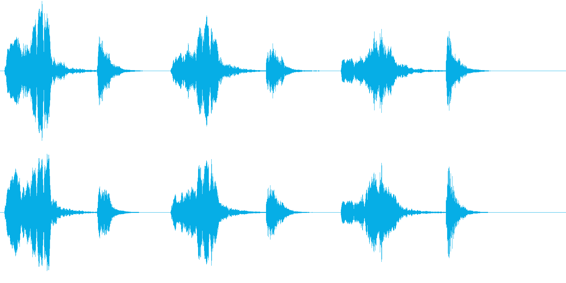 トムとジェリー風なアニメ音楽「忍び足」4の再生済みの波形