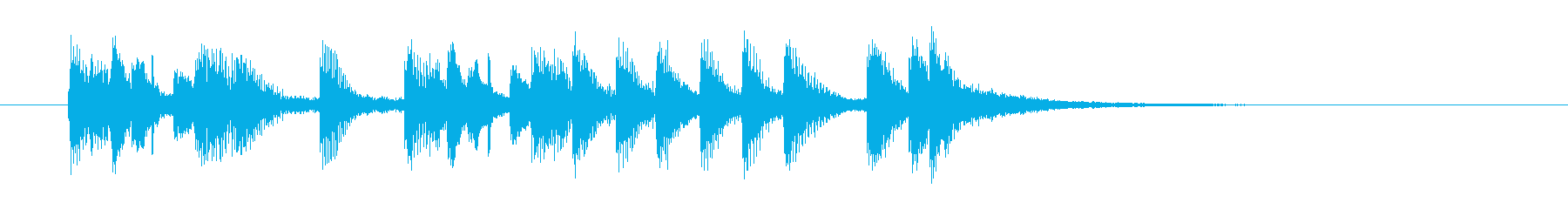 Bright and refreshing synth sound short's reproduced waveform