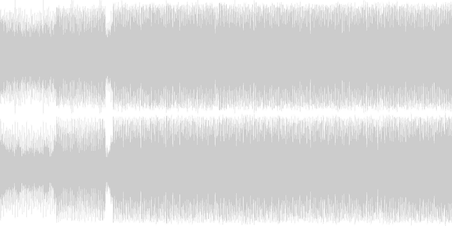 冒険が始まるようなシンセの旋律の曲の未再生の波形