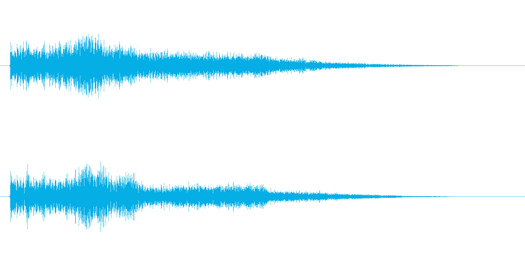 ワンポイント効果音の再生済みの波形