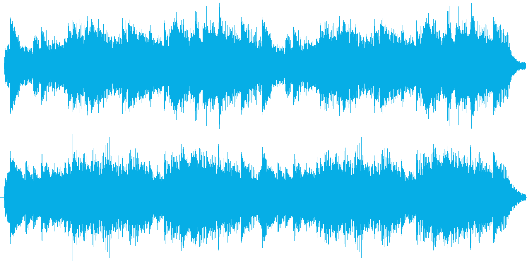 オシャレでクールなピアノソロ曲の再生済みの波形